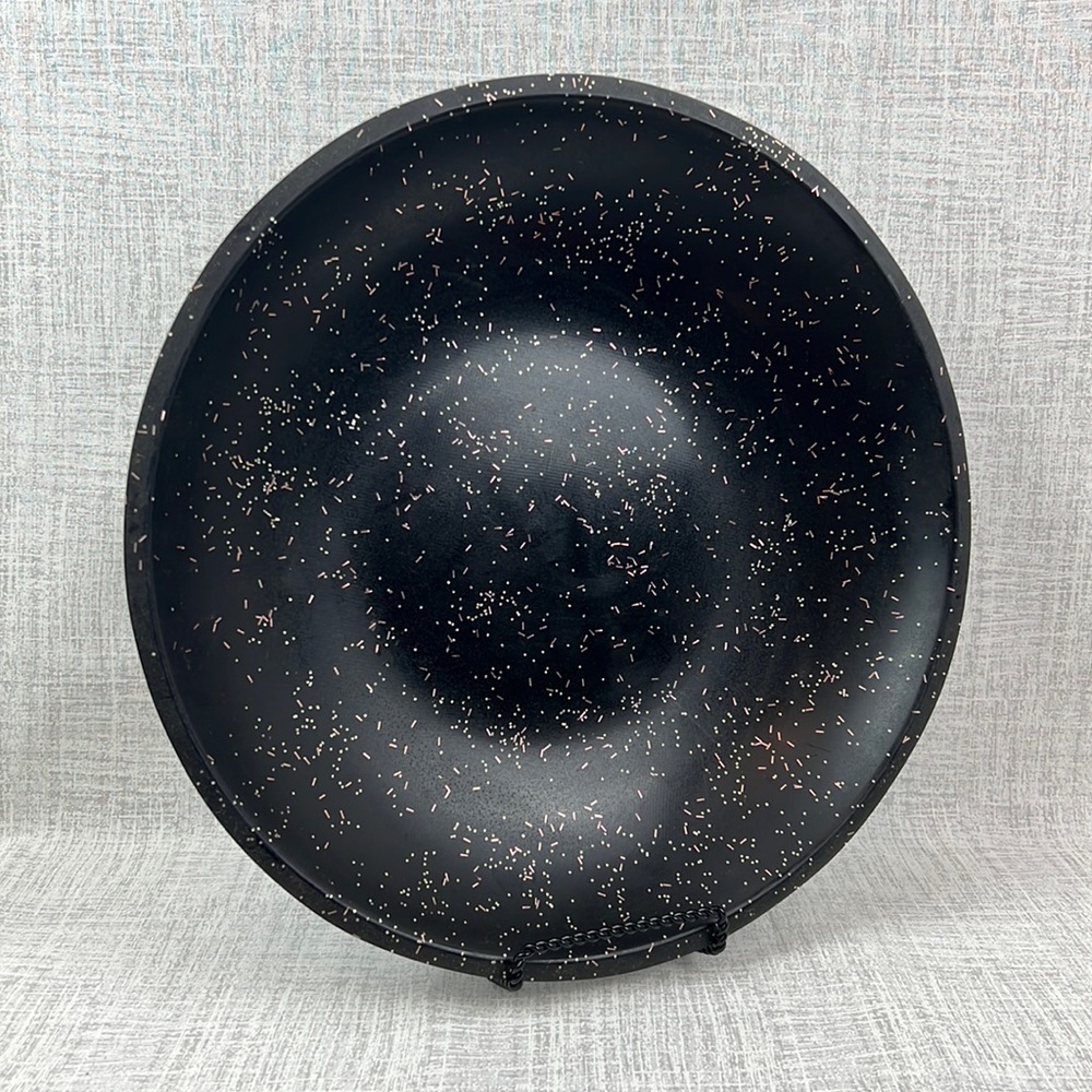 Vintage Fiberglass Party Glitter Bowl Candy Dish